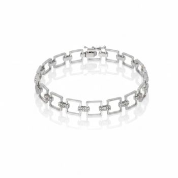 14k white gold bracelet (code M2905)