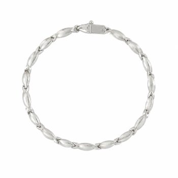 14k white gold bracelet (code M2908)