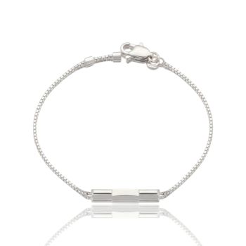 Bracciale in oro bianco k14 (code N2587)