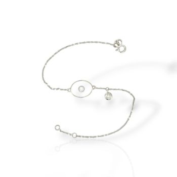 Bracciale in oro Bianco  k14 (code AL2921)