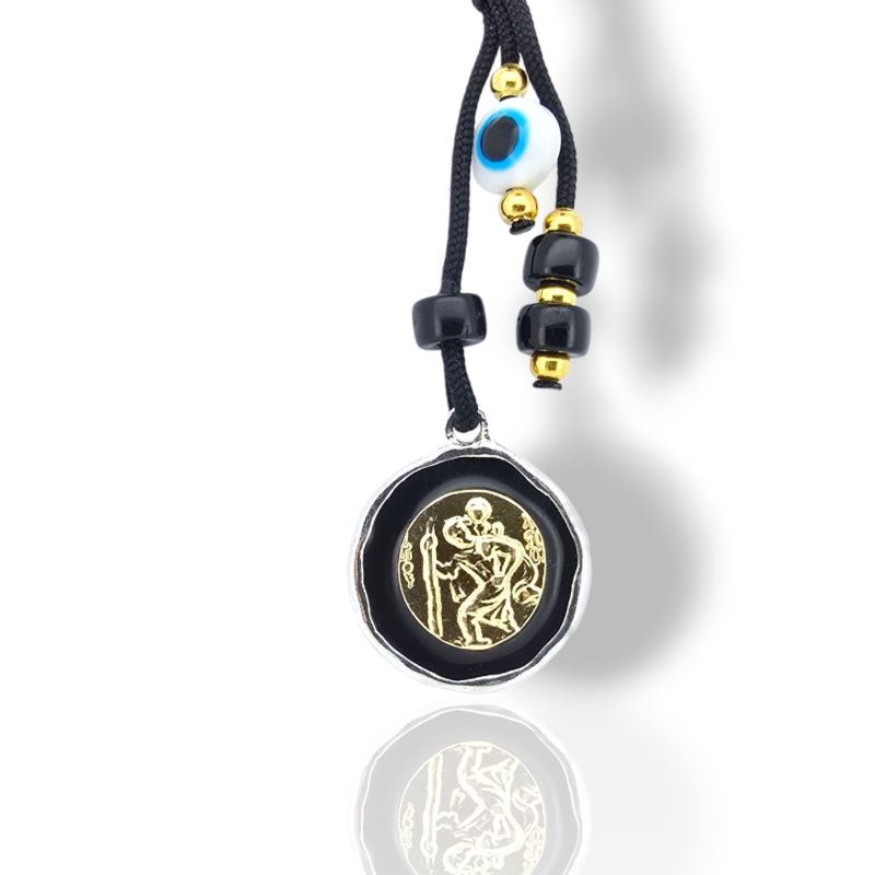 Φωτογραφία από Silver 925° car charm with Saint Christopher (code L008314)