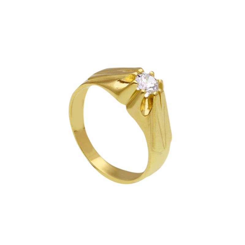 Φωτογραφία από Golden ring k9 with zirgons (code S173583)