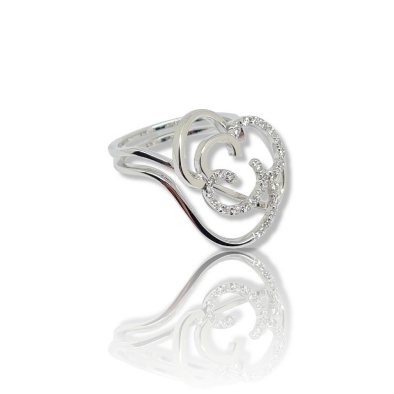Φωτογραφία από Anello in oro bianco k18 con diamanti (code M2456)