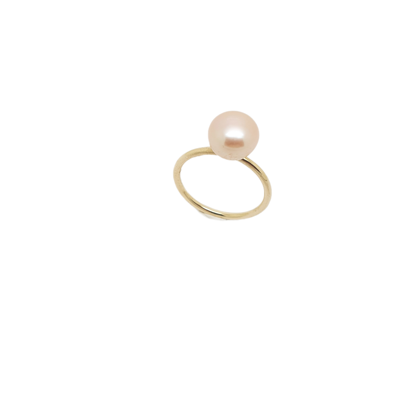 Φωτογραφία από Golden ring k14 with pearl (code H2014)