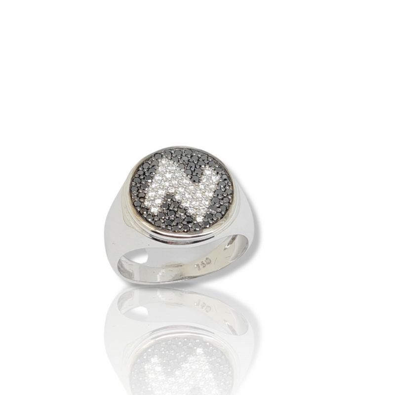 Φωτογραφία από Anello in oro bianco k18 con diamanti (code N2351)