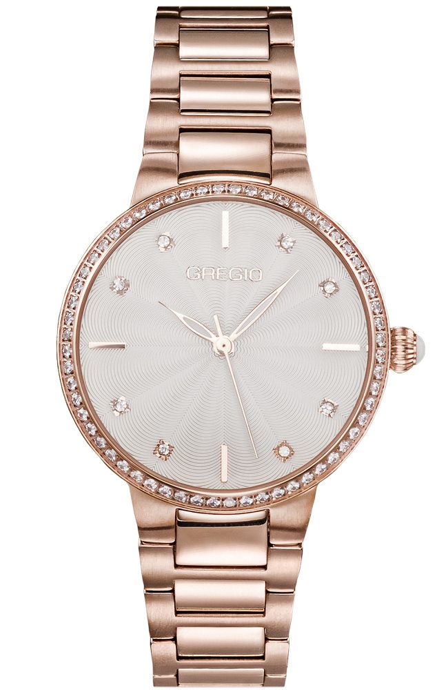 Φωτογραφία από GREGIO Linda Crystals Rose Gold Stainless Steel Bracelet GR240030
