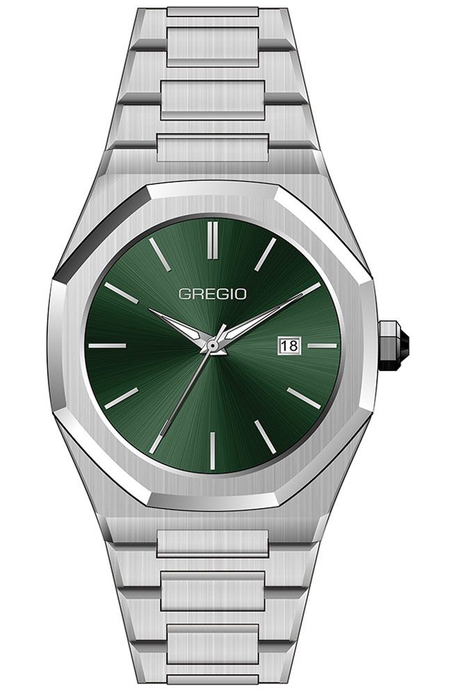 Φωτογραφία από GREGIO Ασημί με Πράσινο Καντράν GM102011