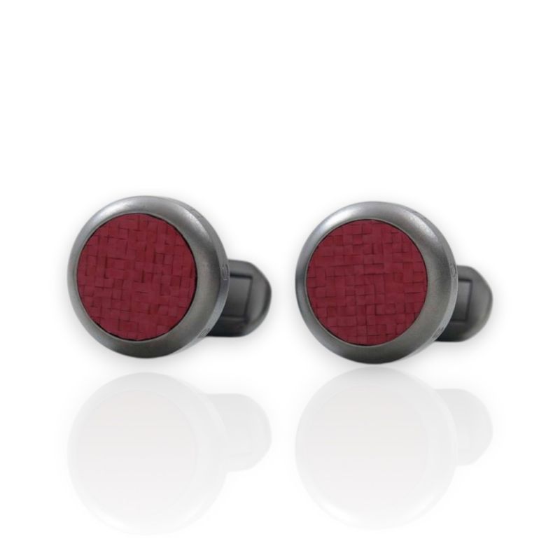 Φωτογραφία από Μανικετόκουμπα Leanschi Gun-Metal & Bordeaux Καουτσούκ