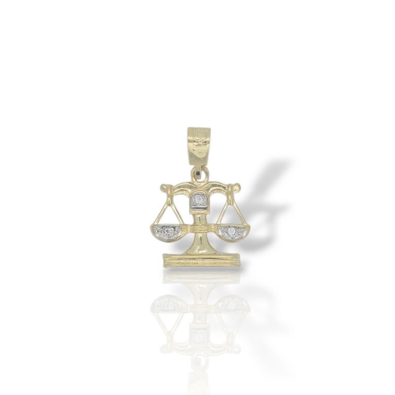 Φωτογραφία από Ciondolo Zodiacale Bilancia in Oro 14 Carati (code Μ2768)
