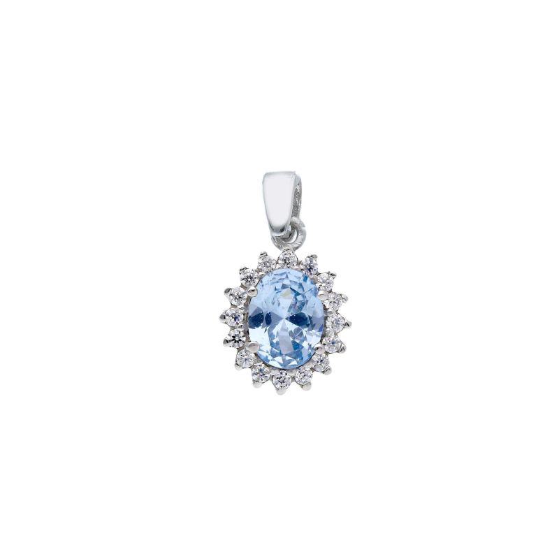 Λευκόχρυσο Μενταγιόν 9k με συνθετικό Blue Topaz (code S269667) Φωτογραφία από Λευκόχρυσο Μενταγιόν 9k με συνθετικό Blue Topaz (code S269667)