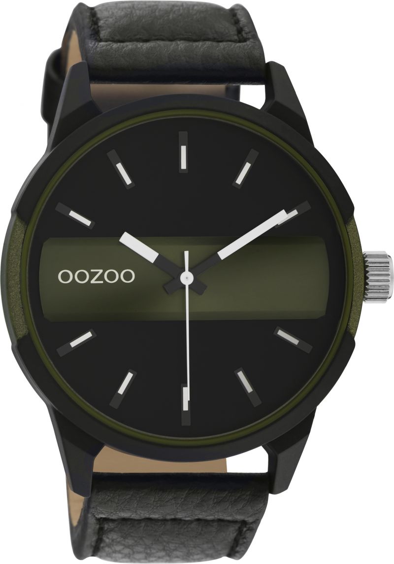 Φωτογραφία από Oozoo Timepieces Black Leather Strap C11002