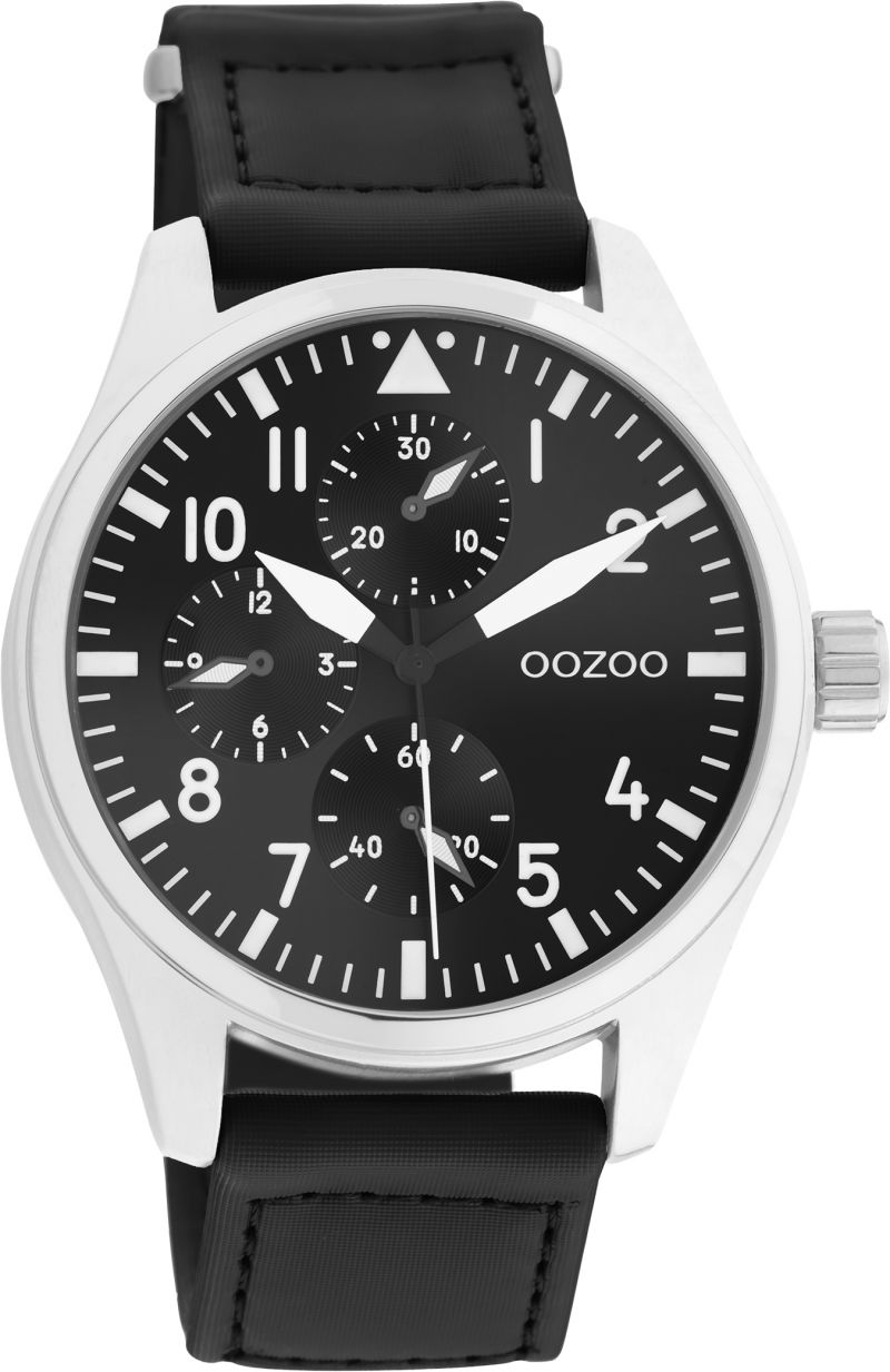 Φωτογραφία από Oozoo Timepieces Black  Leather Strap C11009