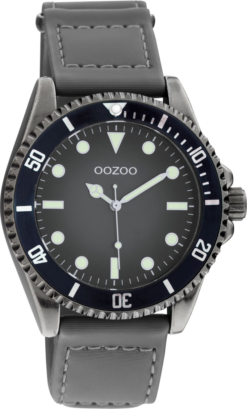 Φωτογραφία από Oozoo Timepieces Grey Leather Strap C11011