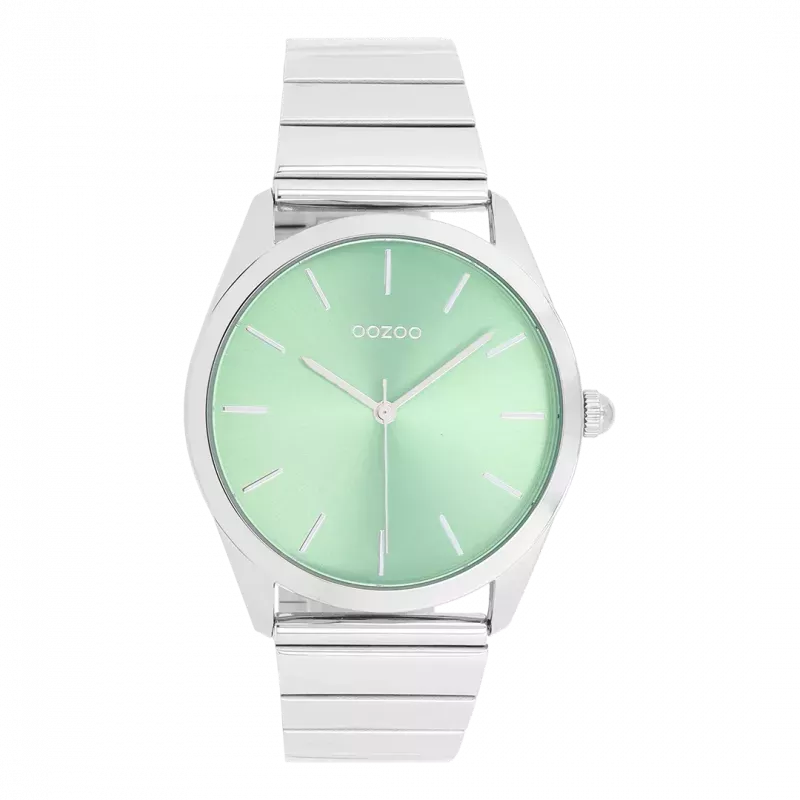 Φωτογραφία από Silver coloured OOZOO watch with stainless steel bracelet - C11516