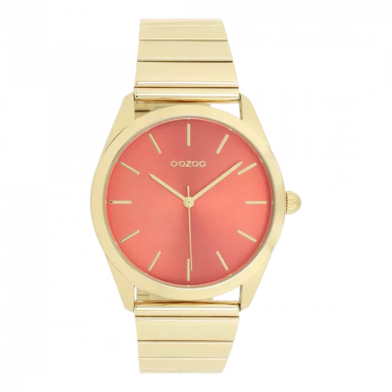 Φωτογραφία από Gold coloured OOZOO watch with stainless steel bracelet - C11518
