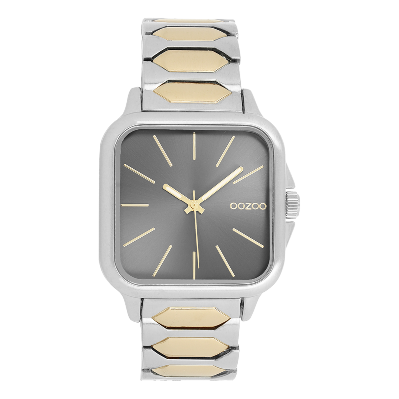 Φωτογραφία από Gold coloured OOZOO watch with silver coloured/gold stainless steel bracelet - C11604