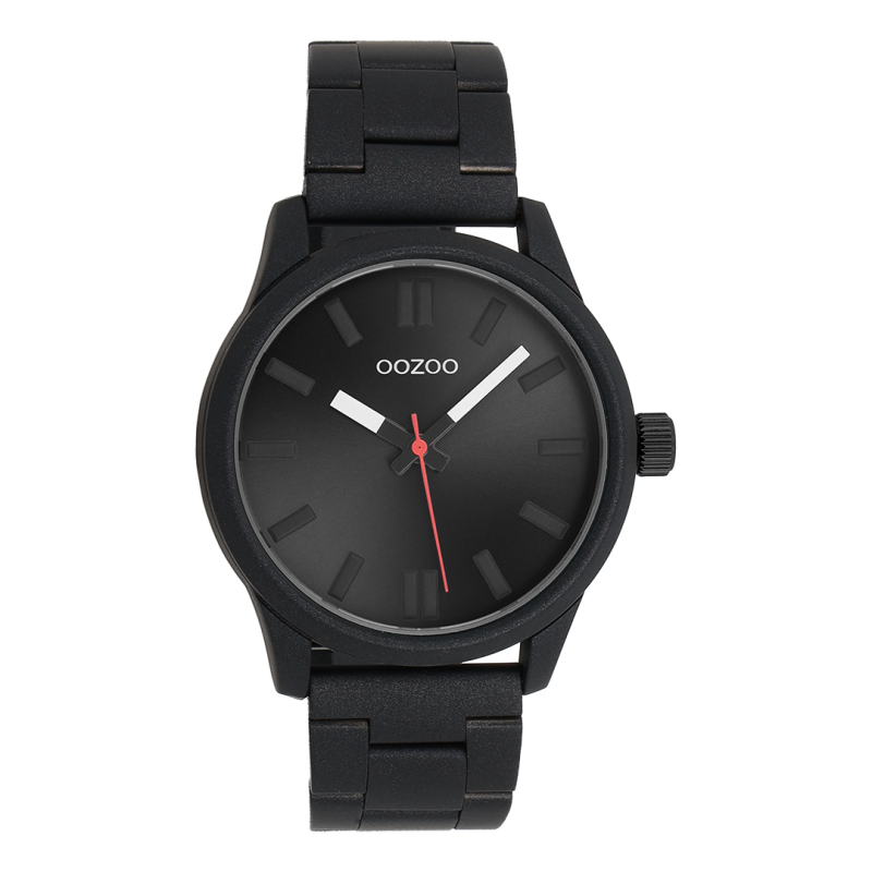 Φωτογραφία από Black OOZOO watch with stainless steel bracelet - C11618