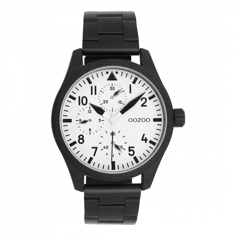 Φωτογραφία από Black OOZOO watch with stainless steel bracelet - C11508