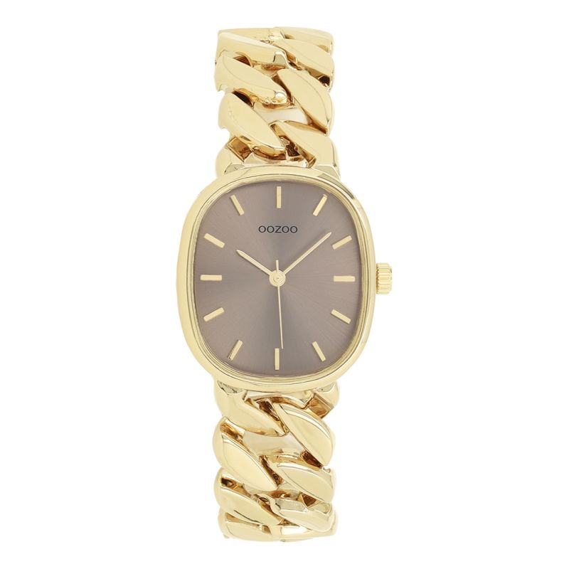 Φωτογραφία από Gold coloured OOZOO watch with stainless steel bracelet 