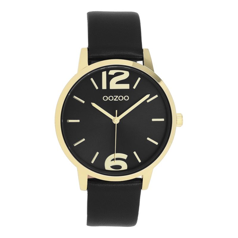 Gold coloured OOZOO with black leather strap Φωτογραφία από Gold coloured OOZOO with black leather strap