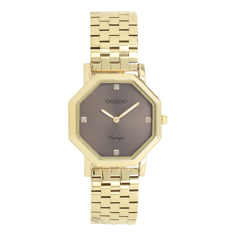 Φωτογραφία από Gold coloured OOZOO watch with stainless steel bracelet