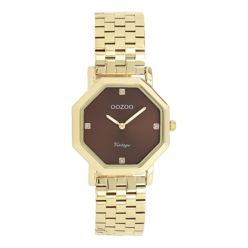 Φωτογραφία από Gold coloured OOZOO watch with stainless steel bracelet