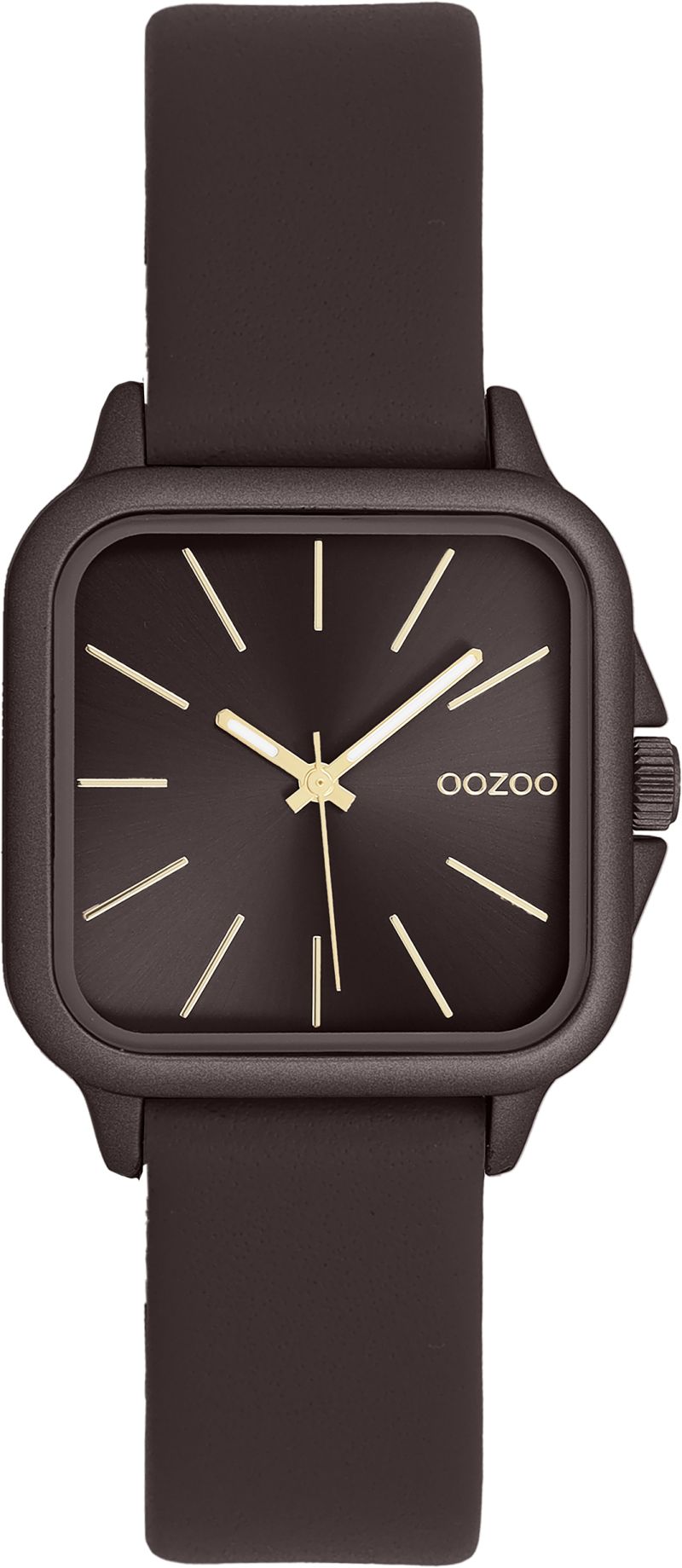 Φωτογραφία από Dark brown OOZOO watch with leather strap - C11669
