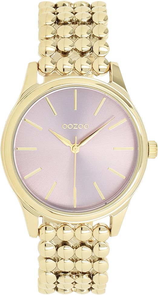 Φωτογραφία από Gold coloured OOZOO watch with dot link bracelet - C11672