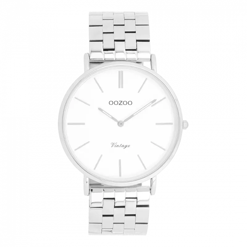 Φωτογραφία από Silver coloured OOZOO watch with stainless steel bracelet - C20400