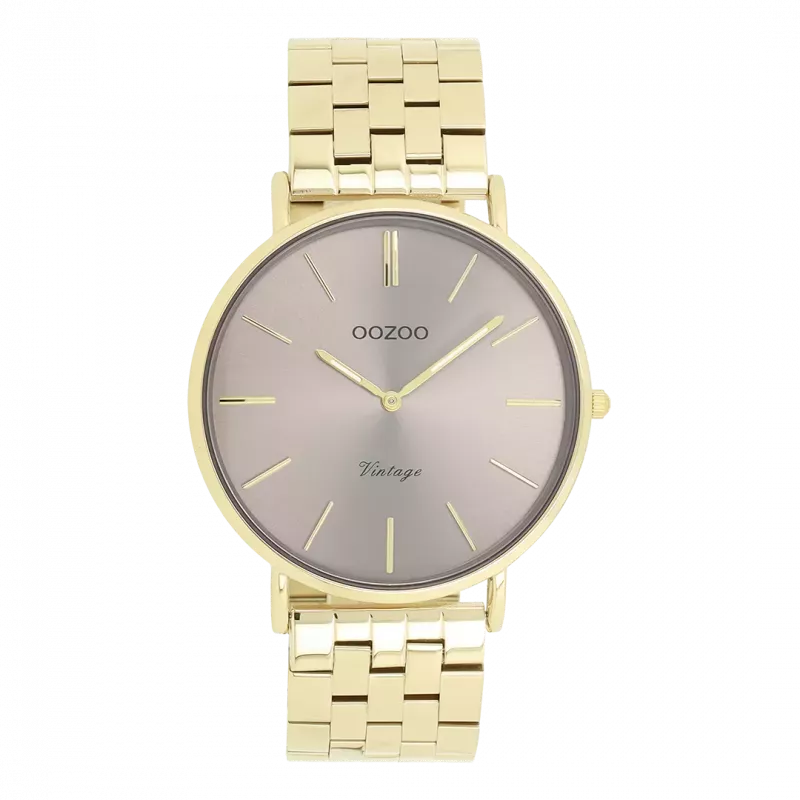 Φωτογραφία από Gold coloured OOZOO watch with stainless steel bracelet - C20403