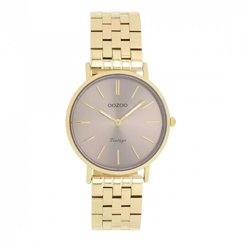 Φωτογραφία από Gold coloured OOZOO watch with stainless steel bracelet - C20408