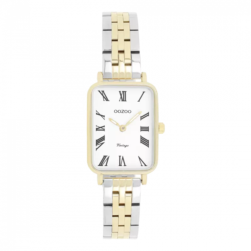 Φωτογραφία από Gold coloured OOZOO watch with silver coloured/gold stainless steel bracelet - C20411