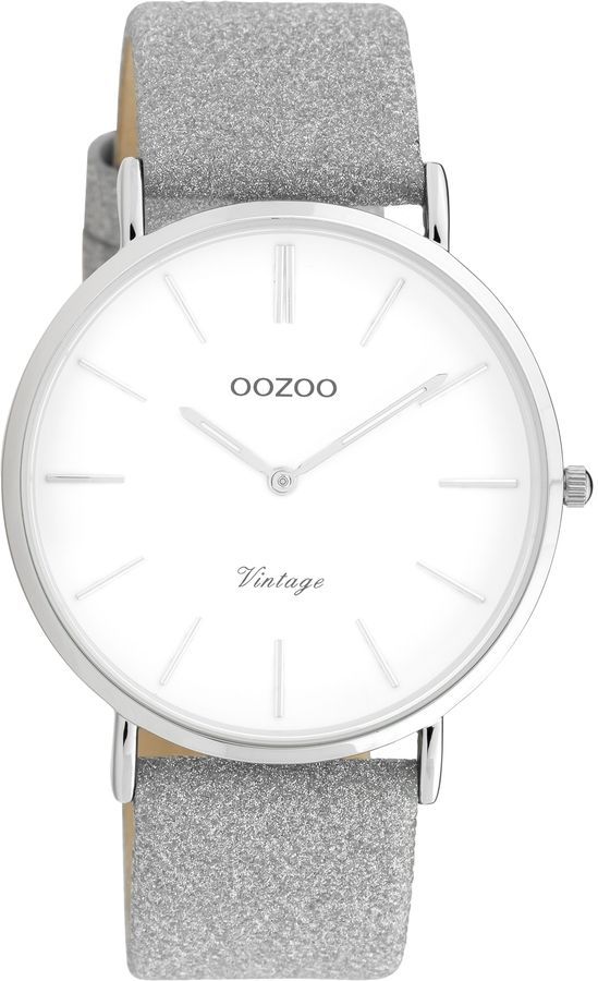 Φωτογραφία από OOZOO Vintage Silver Lesther Strap C20145