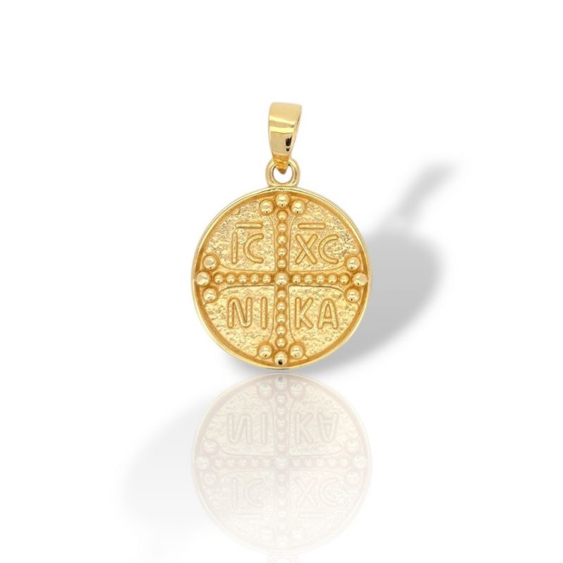Φωτογραφία από Medaglione Costantinato in Oro 14 Carati (Μ2943)