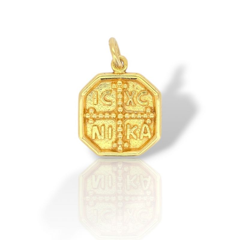 Φωτογραφία από Medaglione Costantinato in Oro 14 Carati (Μ2946)