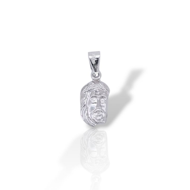 Φωτογραφία από Ciondolo con Volto di Cristo in Oro Bianco 14K(Μ2948)