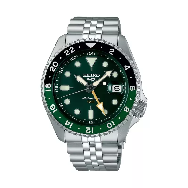 Φωτογραφία από SEIKO 5 Sports GMT Automatic Silver Stainless Steel Bracelet SSK035K1
