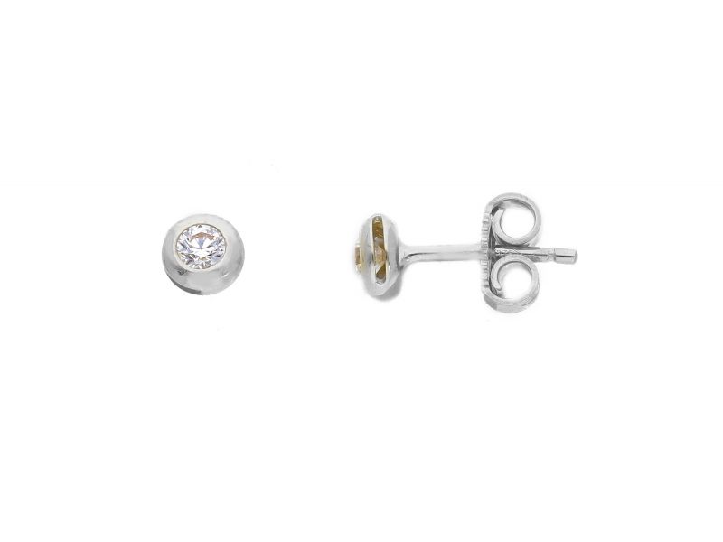 Φωτογραφία από Orecchini in oro bianco k9 con zirconia cubica  (S173877)
