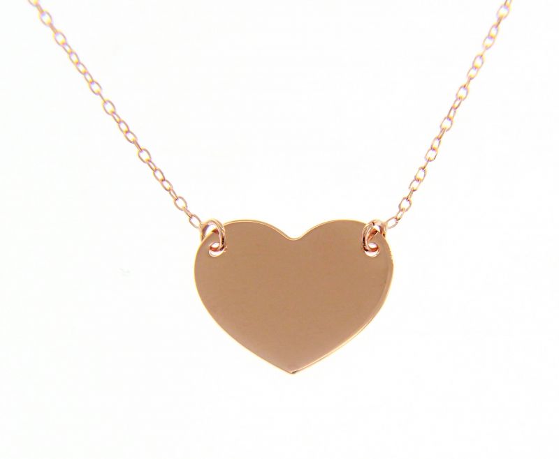 Φωτογραφία από Rose gold heart necklace k14  (code S230908)