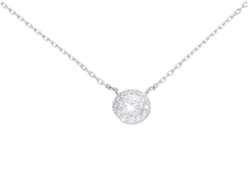 Φωτογραφία από White gold necklace k14 with zircon  (code S244055)