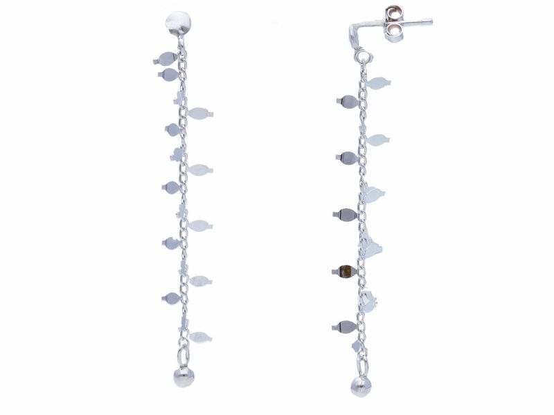 Φωτογραφία από Orecchini pendenti in oro bianco k14 (code S246134)