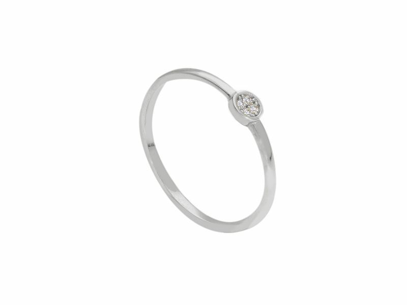 Φωτογραφία από Anello  in oro bianco k14 con zirconi cubici (code S256377)