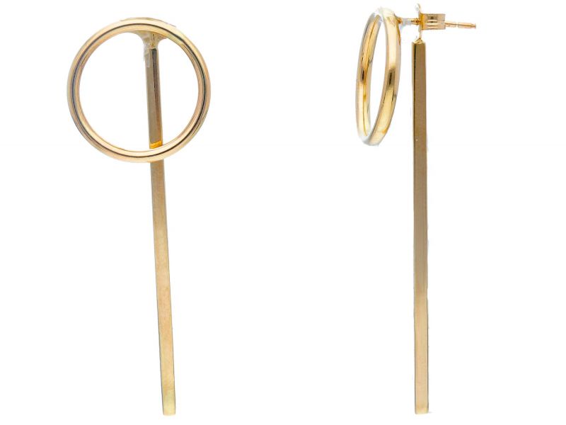 Φωτογραφία από Golden earrings 14k (code S242436)