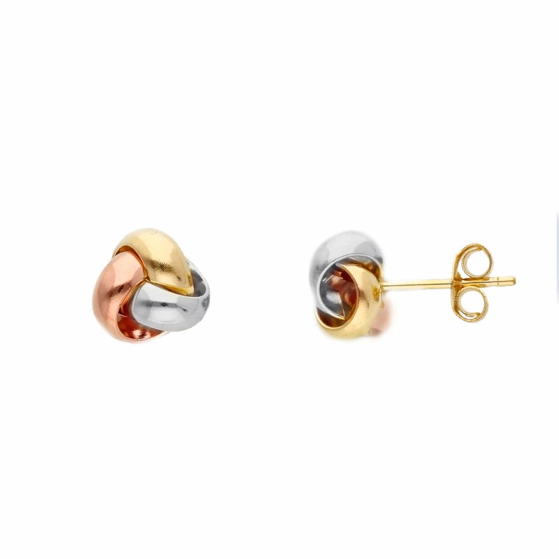 Φωτογραφία από Golden knot earrings 14k (code S186088)