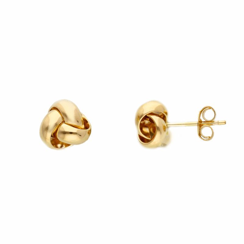 Φωτογραφία από Golden knot earrings 14k (code S186090)