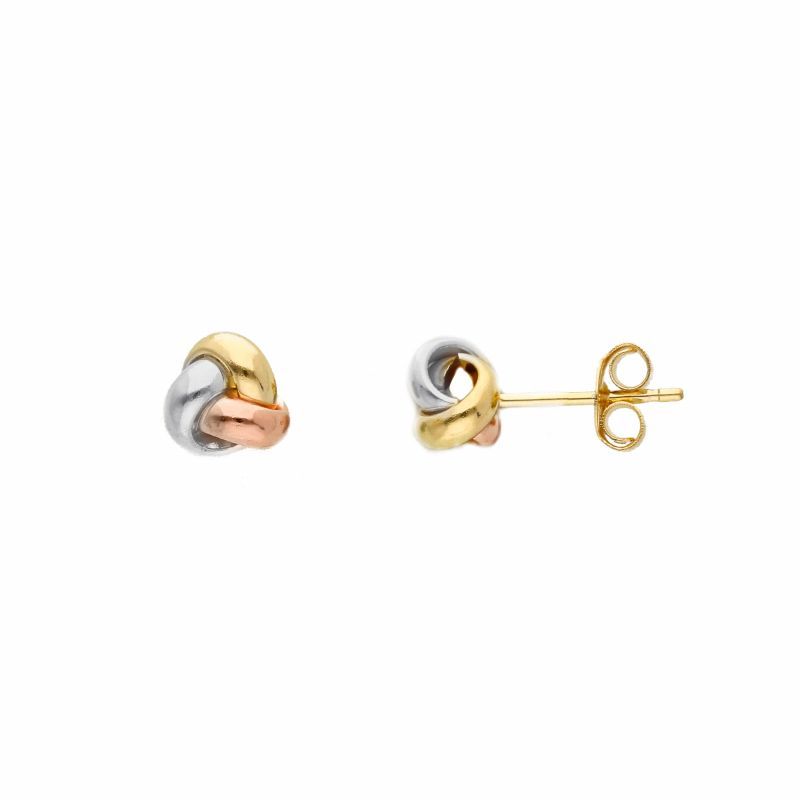 Φωτογραφία από Golden knot earrings 14k (code S186094)