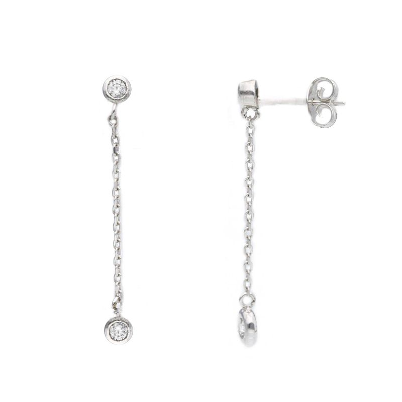 Φωτογραφία από Orecchini in oro Giallo k9 con zirconi (code S197712)