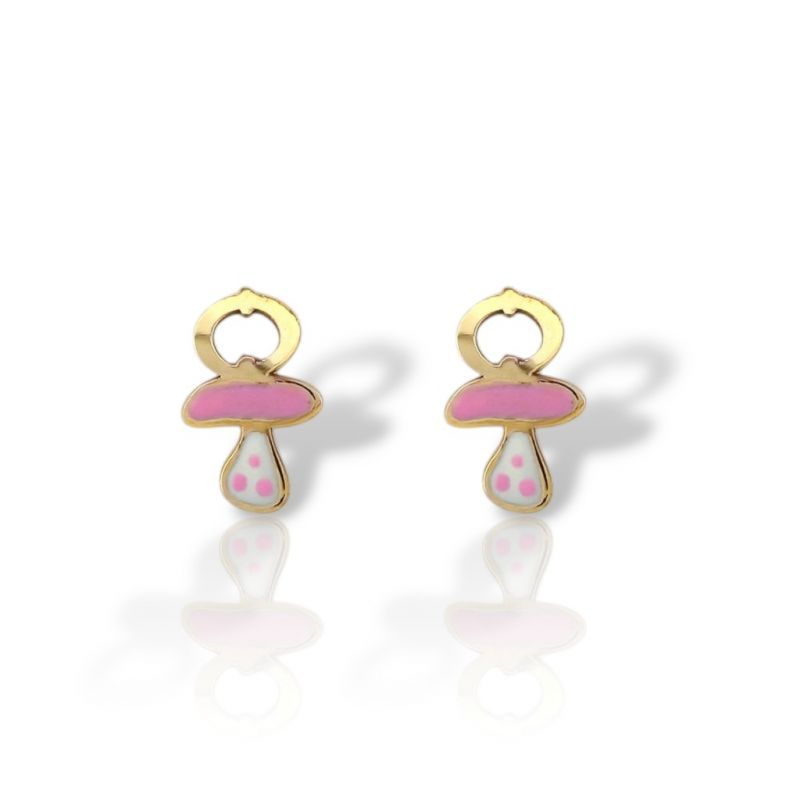 Φωτογραφία από Golden pacifier earrings 9k (code AG2806)