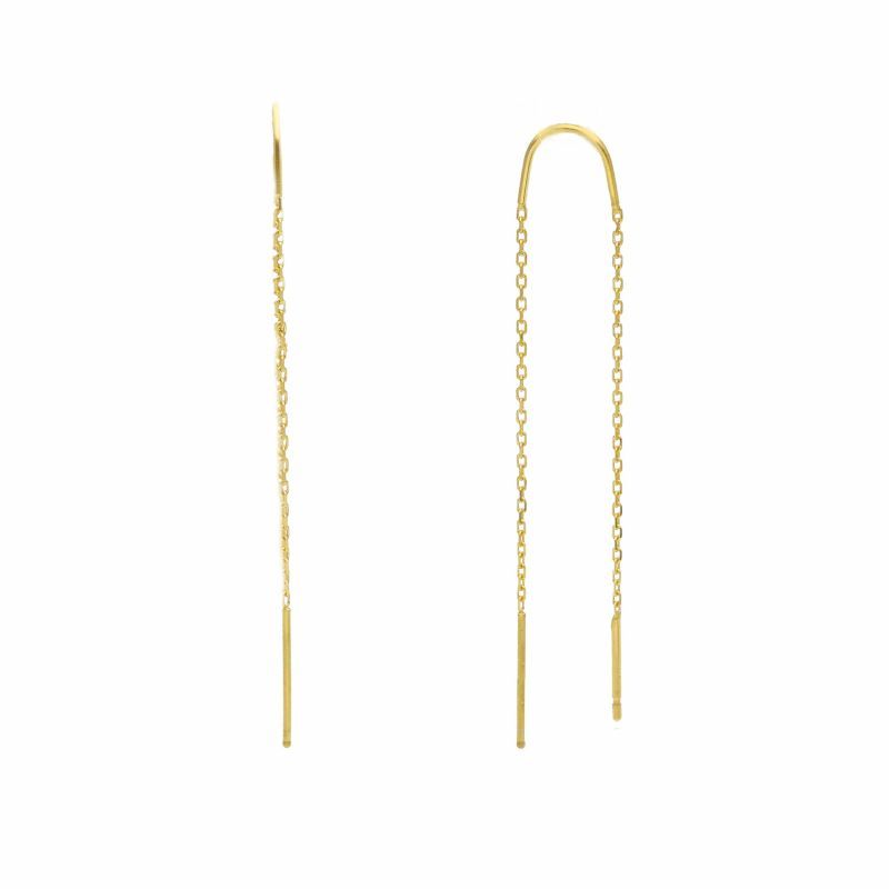 Φωτογραφία από Yellow gold earrings k14  (code S234560)