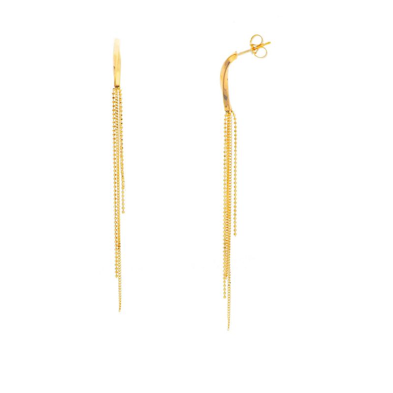 Φωτογραφία από Orecchini pendenti in oro Giallo k14 (code S237053)